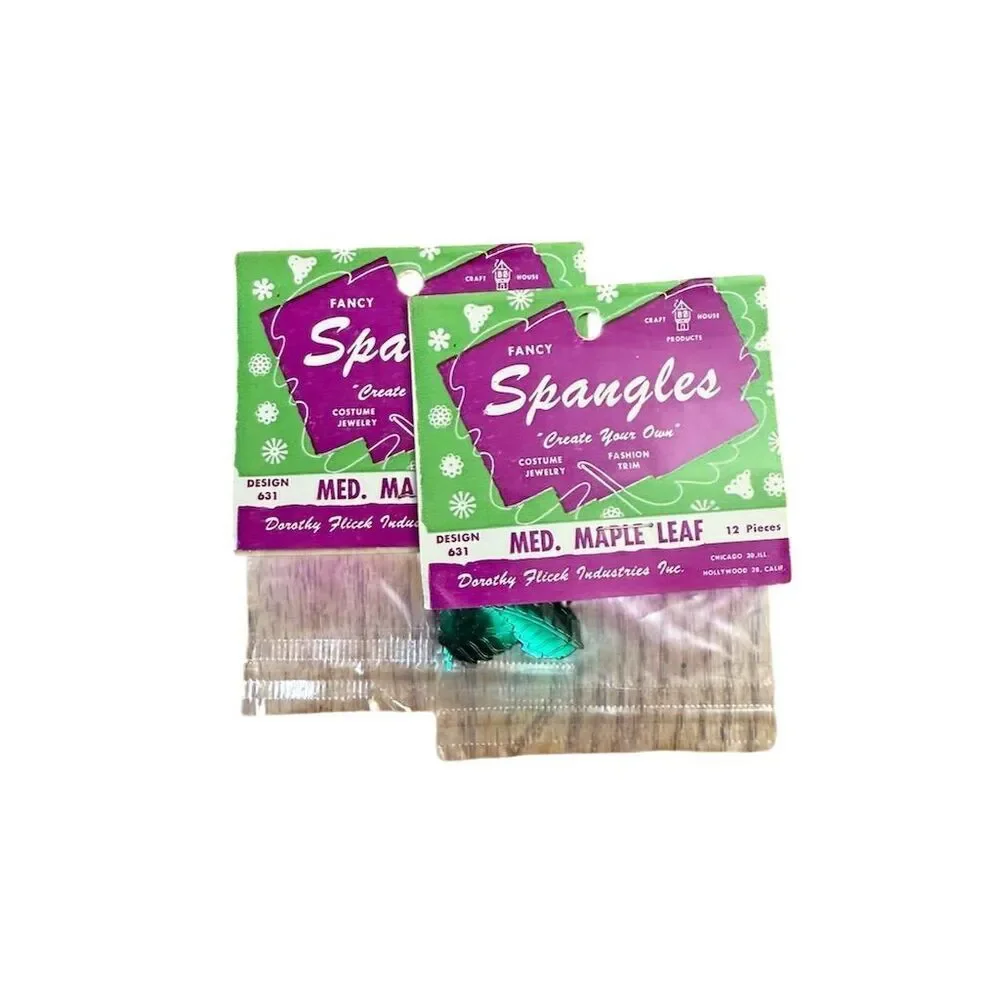 Spangler Craft Supply Lot Sequins Spangles Multicolor
